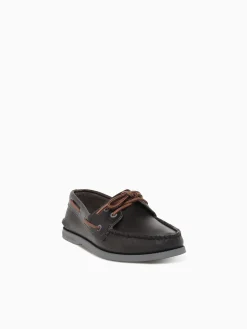 Sale Sperry a o 2eye burnish leather Grey