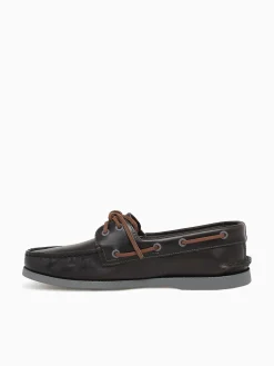 Sale Sperry a o 2eye burnish leather Grey