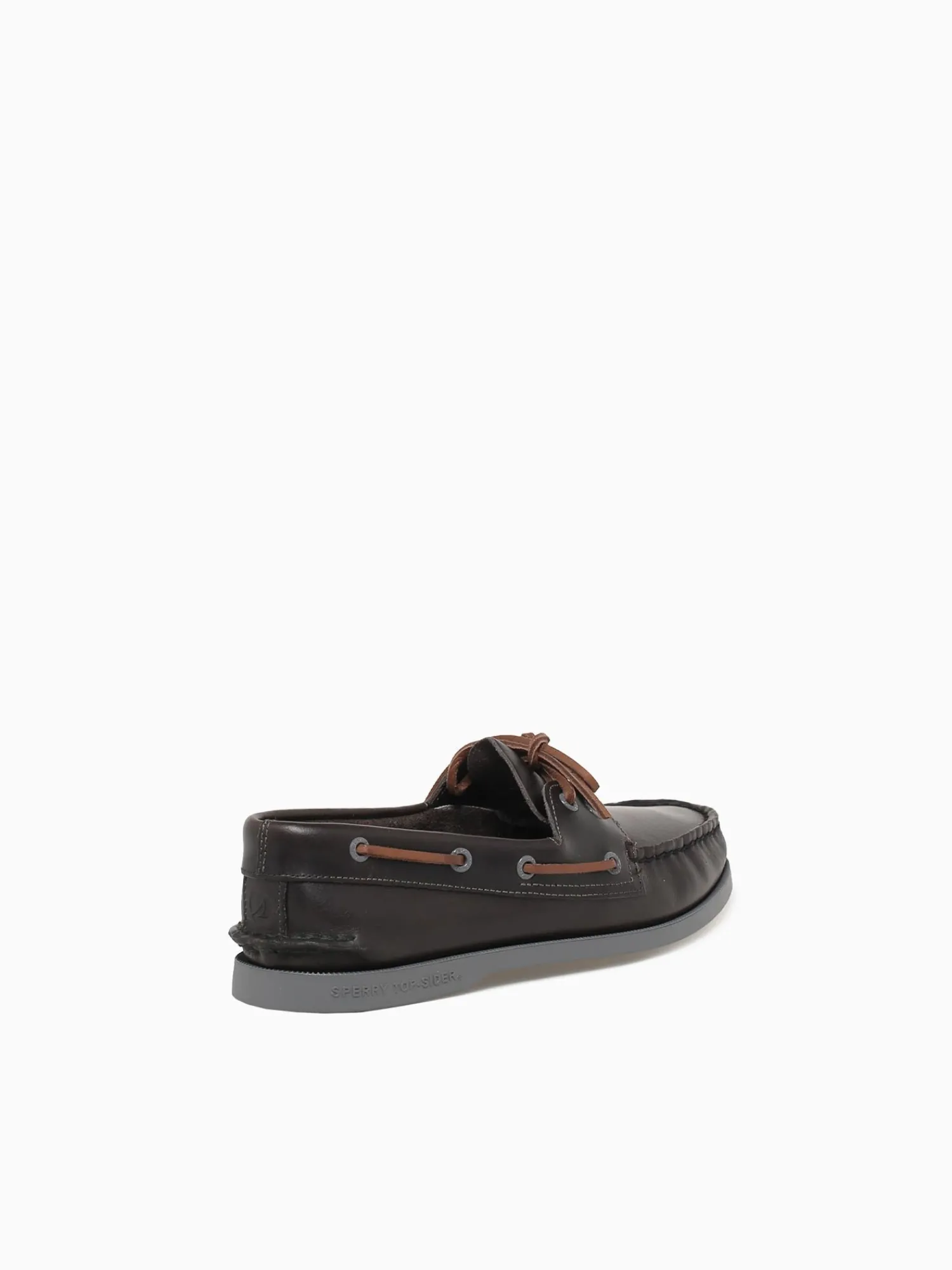 Sale Sperry a o 2eye burnish leather Grey