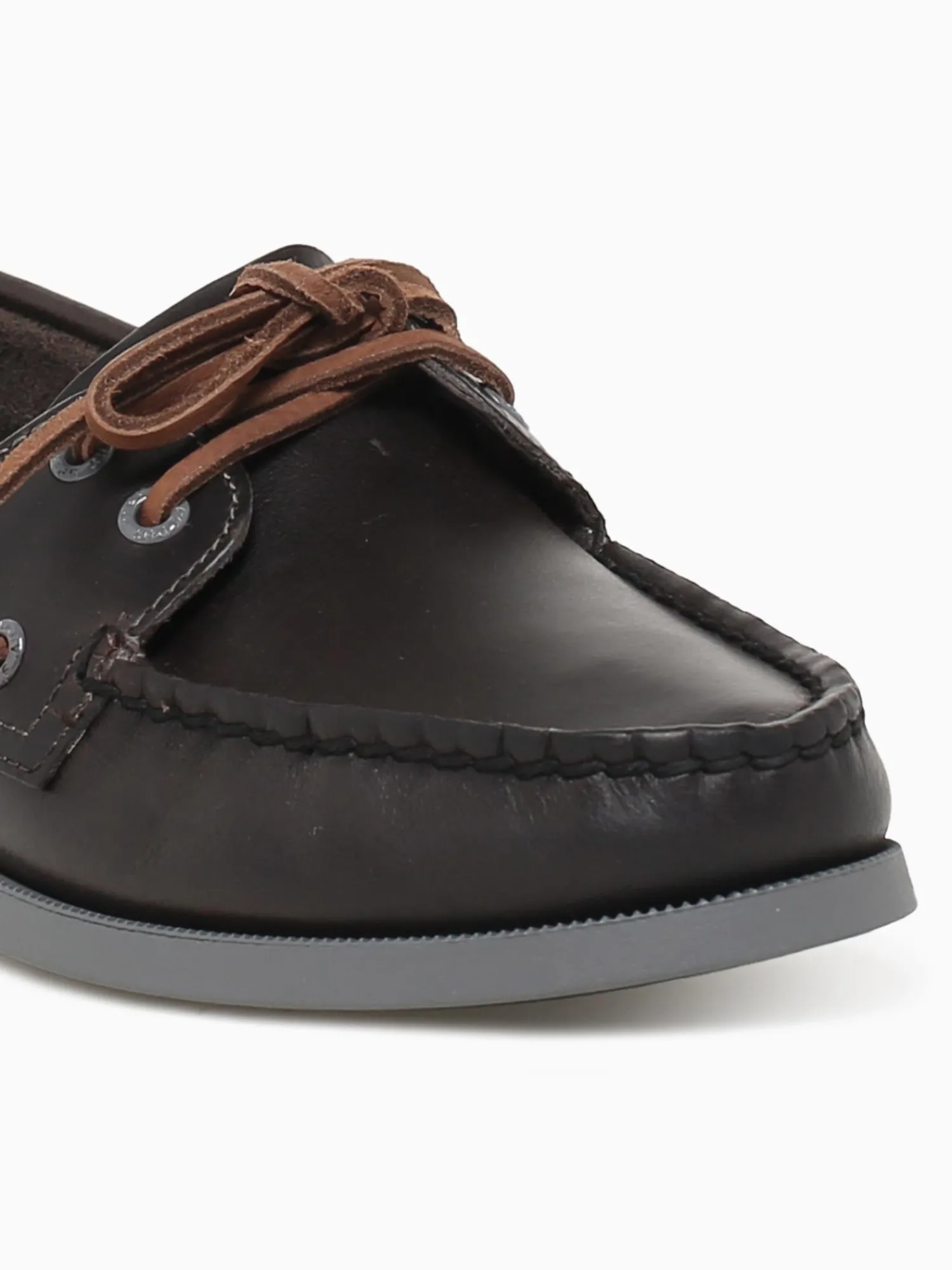 Sale Sperry a o 2eye burnish leather Grey