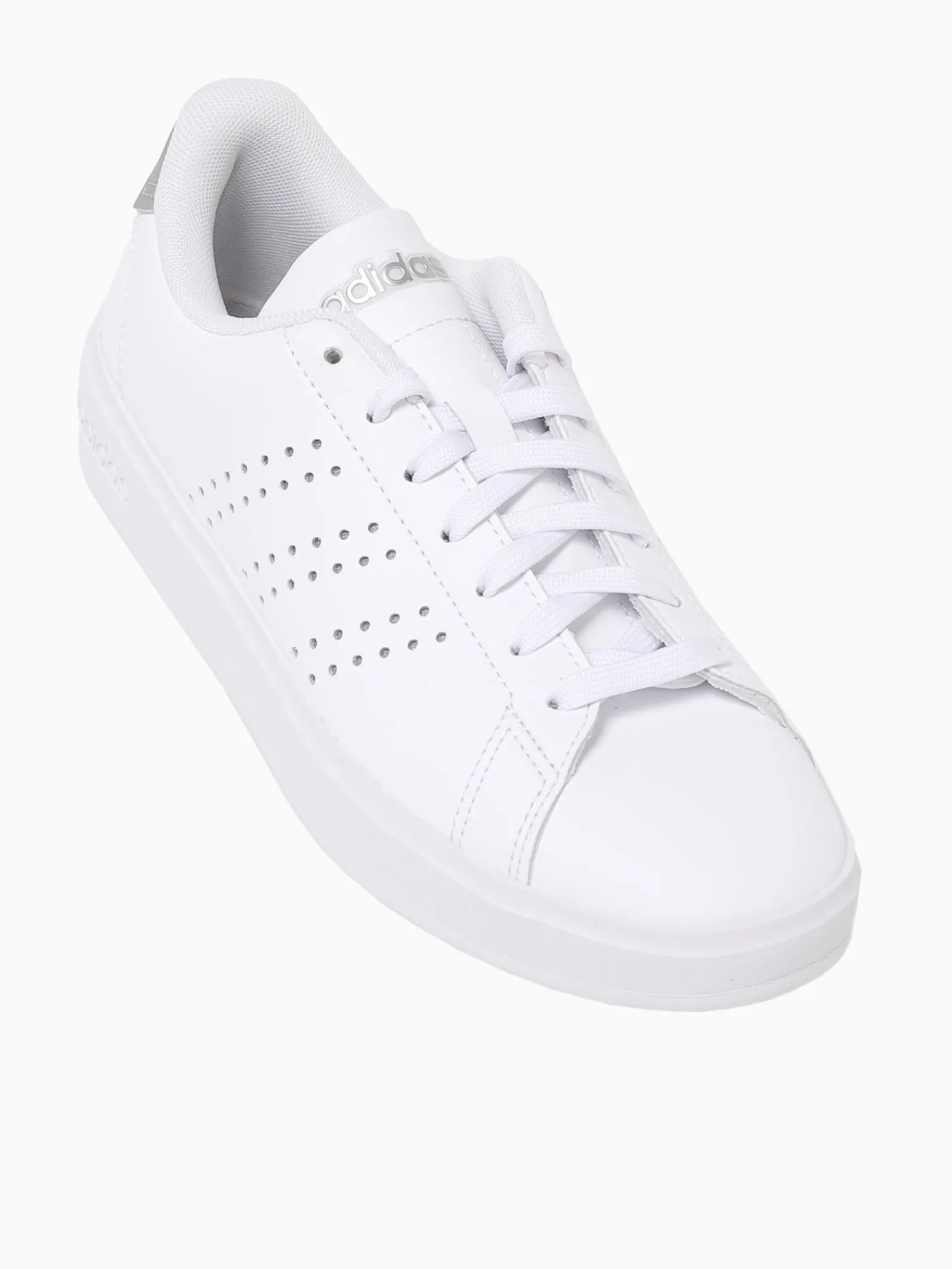 Fashion adidas advantage 2.0 silver White