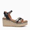 Fashion Popa albany cuerda negro rafia leather Black