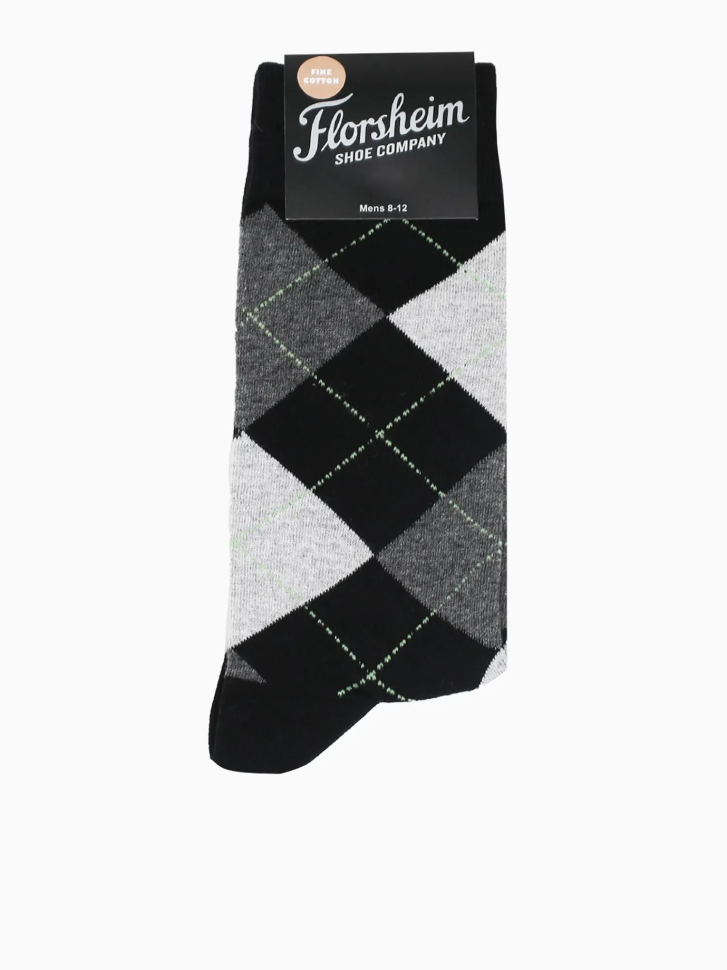 Best Florsheim argyle cotton nylon Black