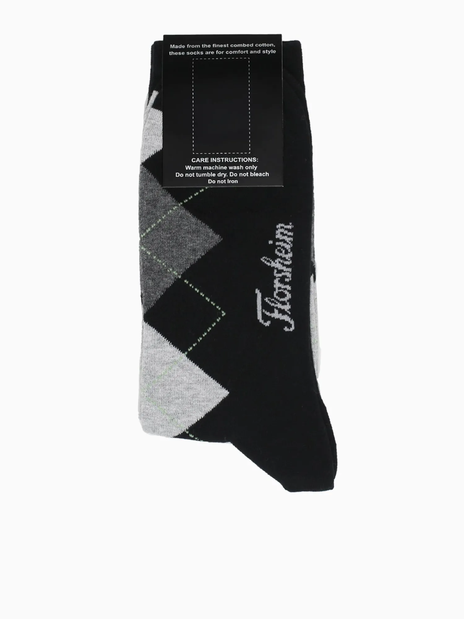 Best Florsheim argyle cotton nylon Black