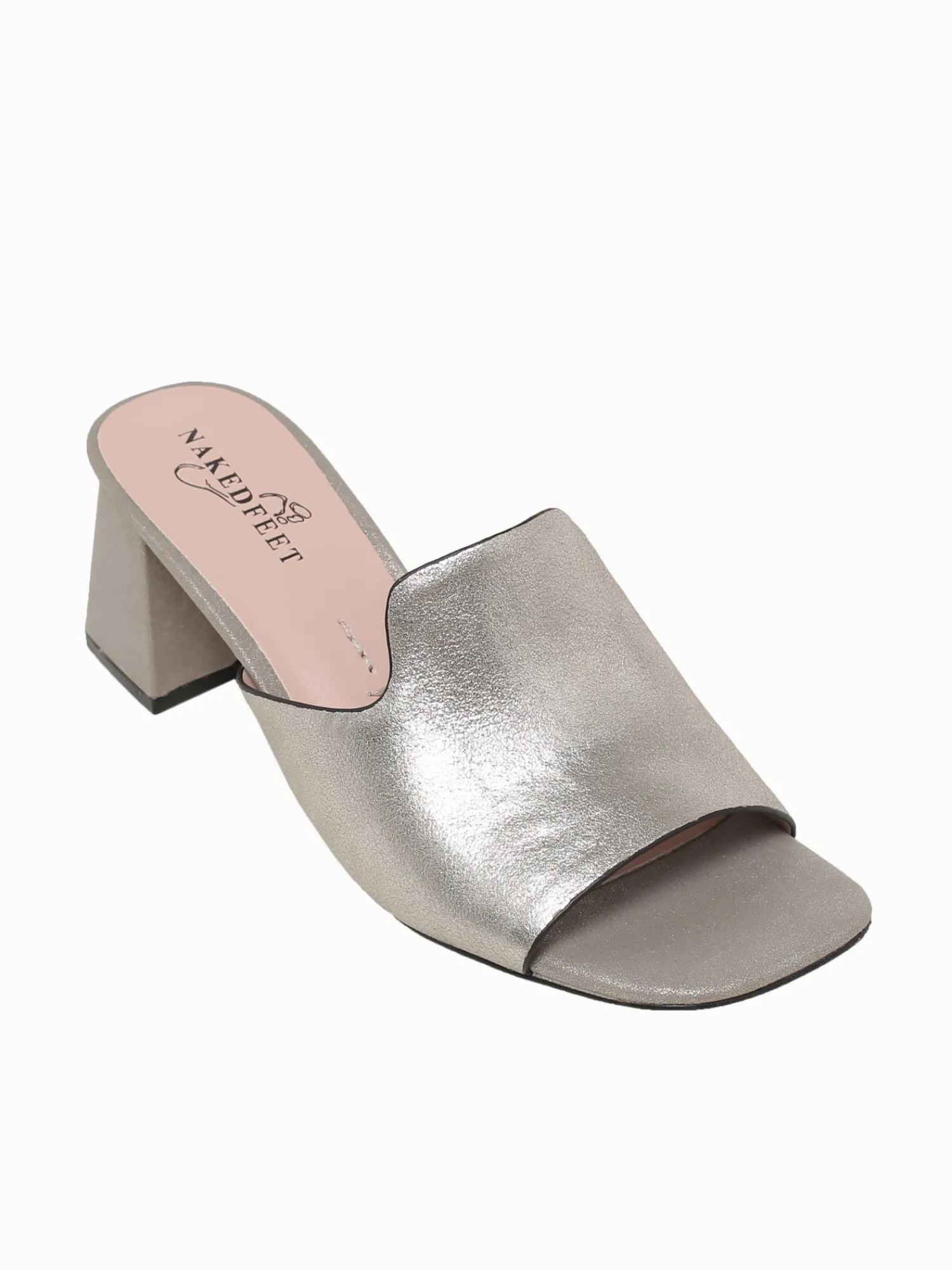 Online Naked Feet austre grey metallic Silver
