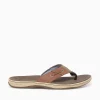 Sale Sperry baitfish thong 1048719 dk. lea Tan