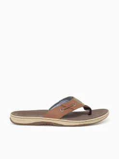 Sale Sperry baitfish thong 1048719 dk. lea Tan