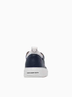New ALEXANDER SMITH bond man blue white leather Blue Multi