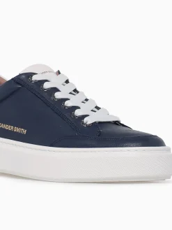New ALEXANDER SMITH bond man blue white leather Blue Multi