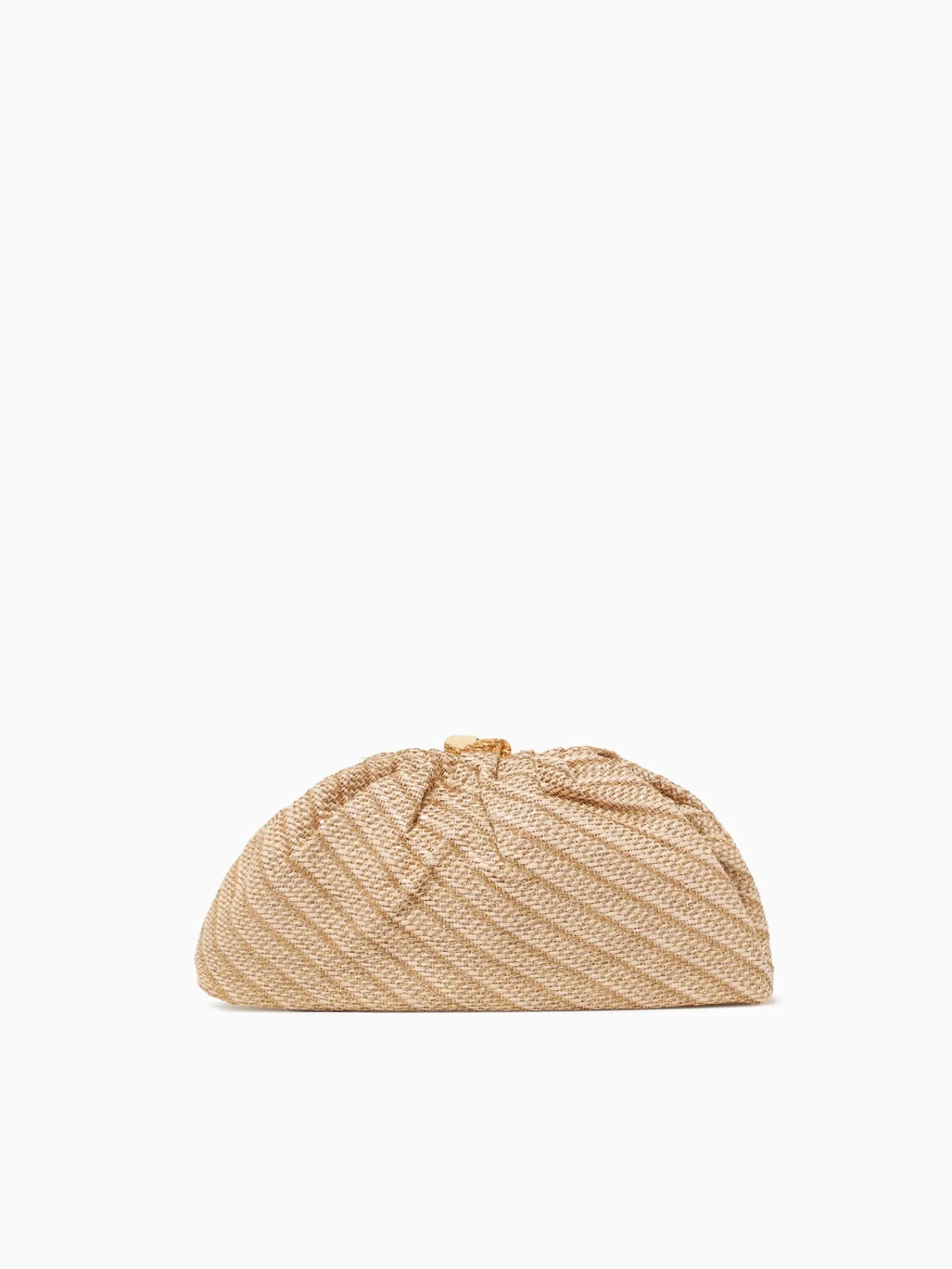 New Moda Lux brisa clutch natural Gold
