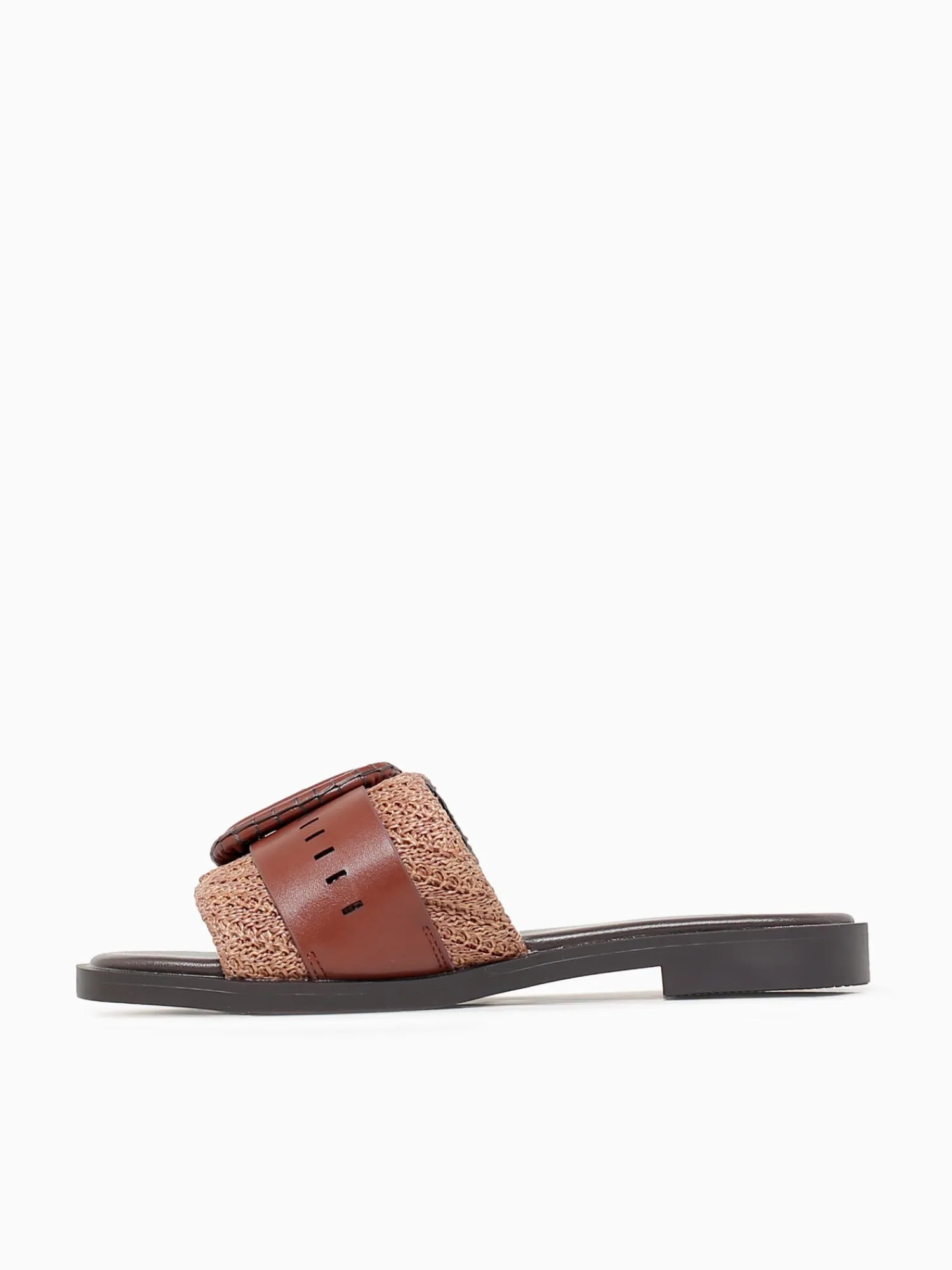 Hot Noa Harmon calma multi cuero rafia man made Cognac