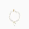 Outlet BuDhaGirl capiz heart bracelet White