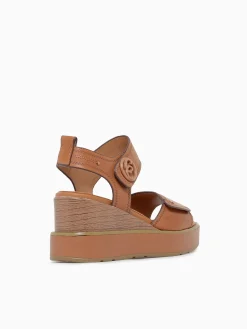 Discount Carmela caridad 162239 camel piel Cognac