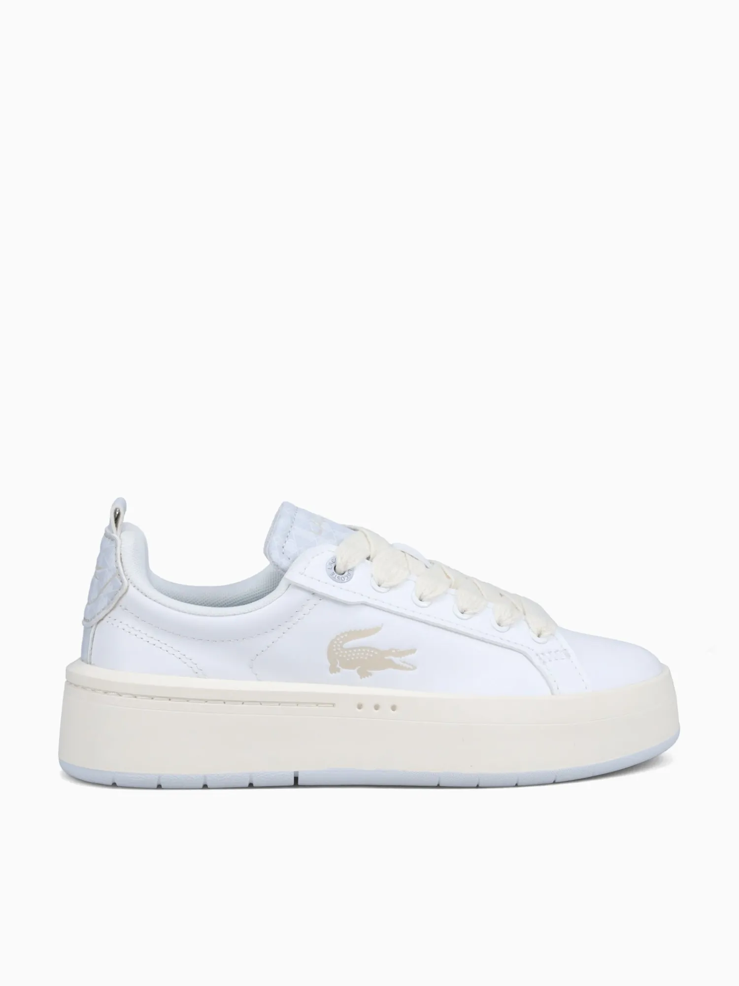 Fashion Lacoste carnaby plat 223 1 wht lt.trqs leather White