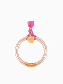 Discount BuDhaGirl champagne tzubbie all weather bangle (awb) - serenity prayer Rose Gold