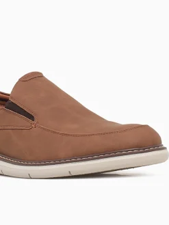 New Nunn Bush chase casual moc toe cognac multi Brown