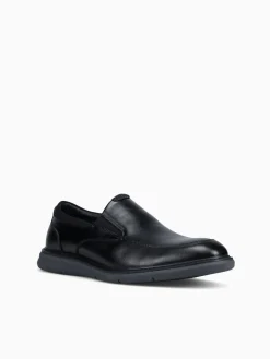 Online Nunn Bush chase moc toe man made Black