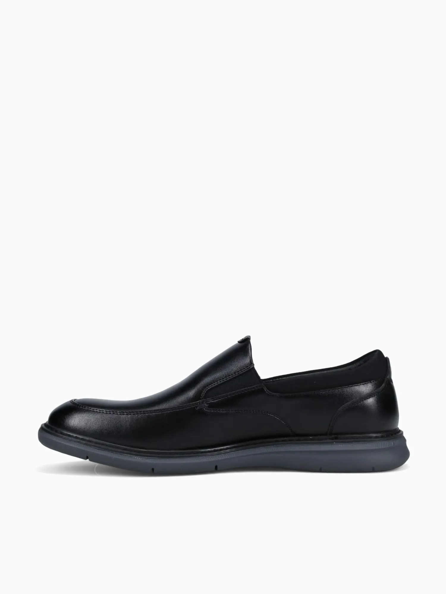 Online Nunn Bush chase moc toe man made Black