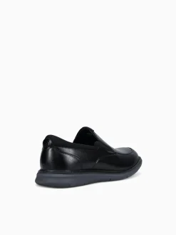 Online Nunn Bush chase moc toe man made Black