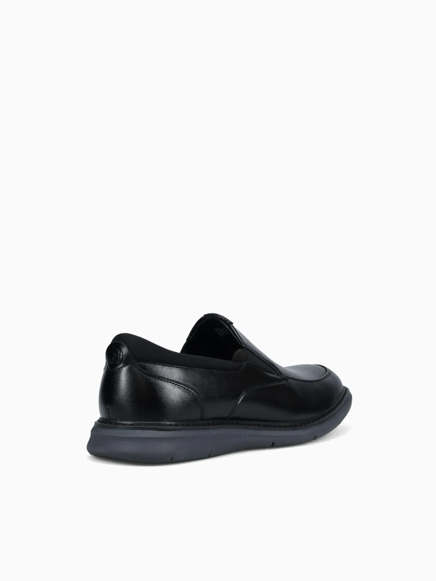 Online Nunn Bush chase moc toe man made Black