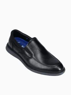 Online Nunn Bush chase moc toe man made Black