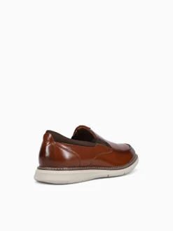 Fashion Nunn Bush chase moc toe multi man made Cognac