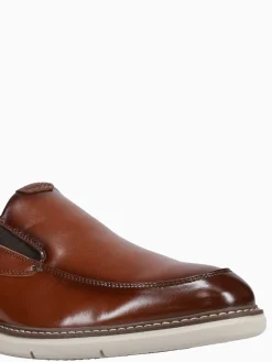 Fashion Nunn Bush chase moc toe multi man made Cognac