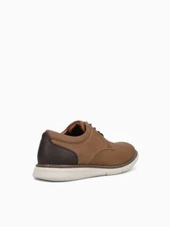 New Nunn Bush chase plain toe multi man made Cognac