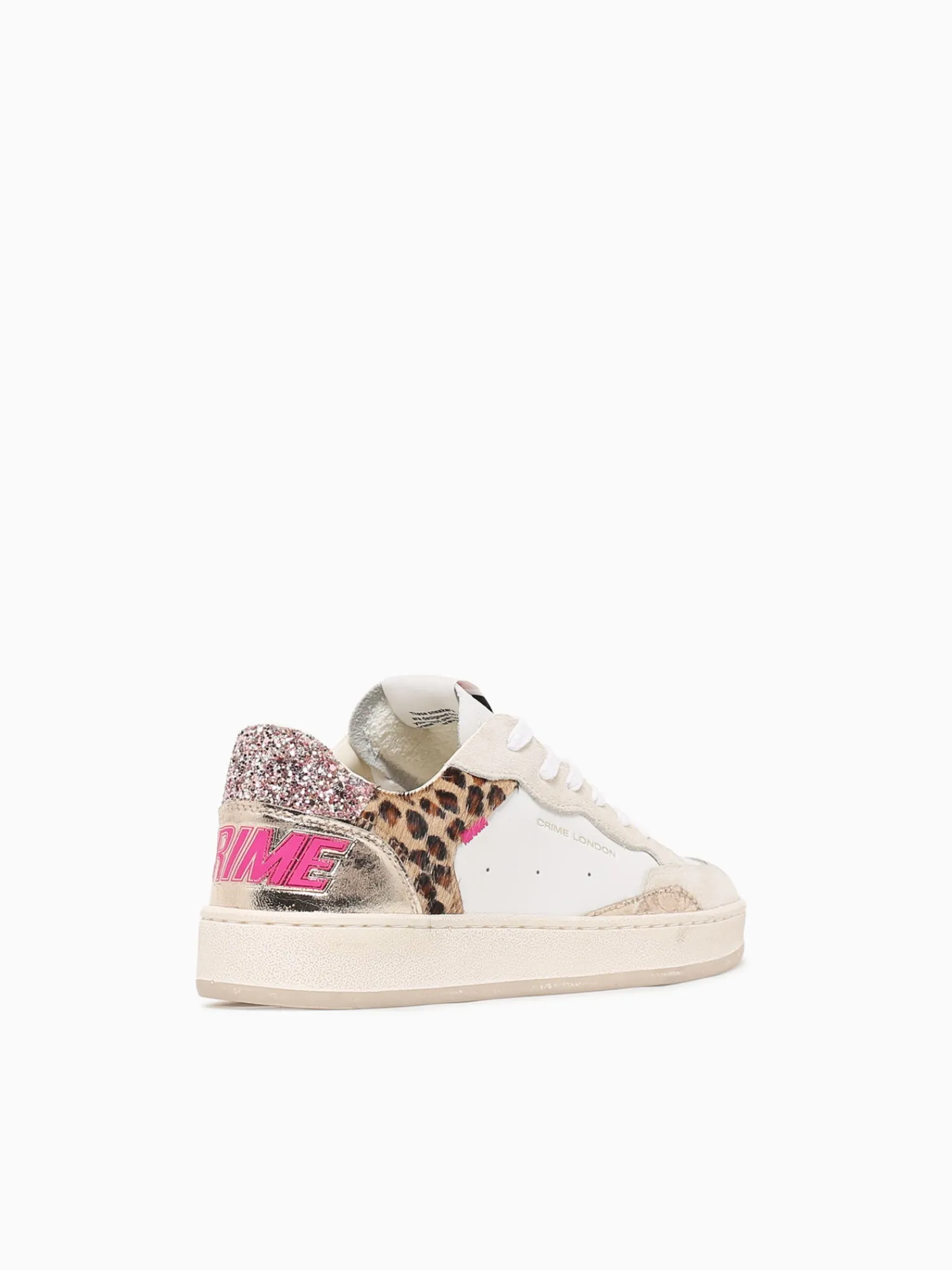 Fashion CRIME LONDON chelsea 20201pp7 68 wht leopard lea White