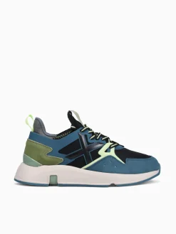 Clearance MUNICH clik man 73 mesh suede Blue
