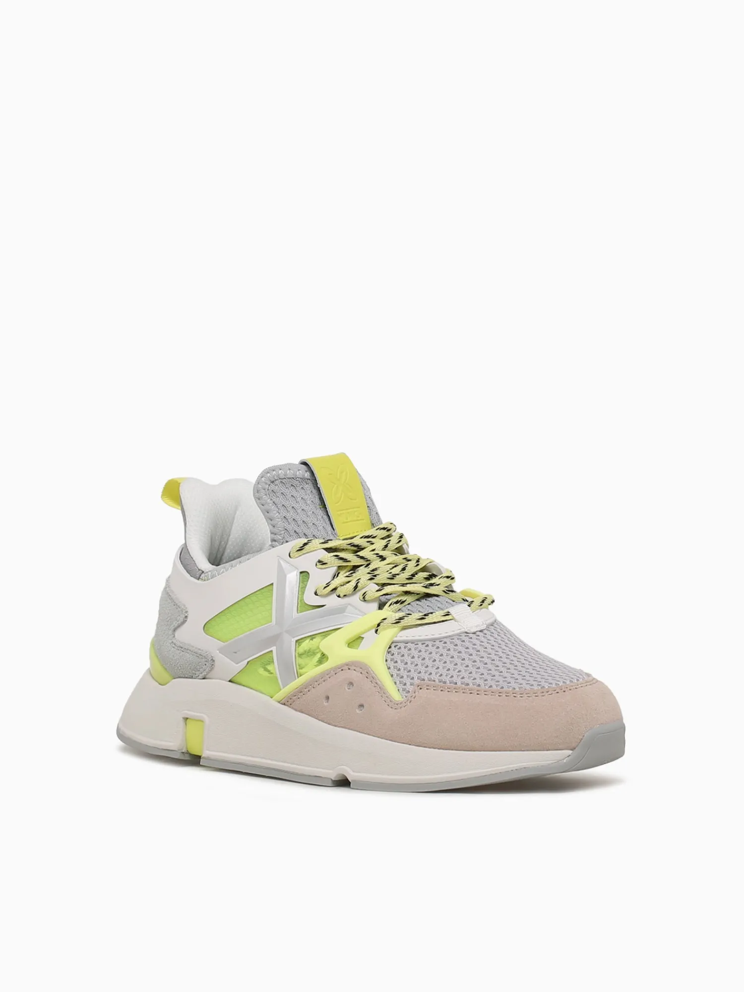 Clearance MUNICH clik woman amarillo mesh suede Yellow