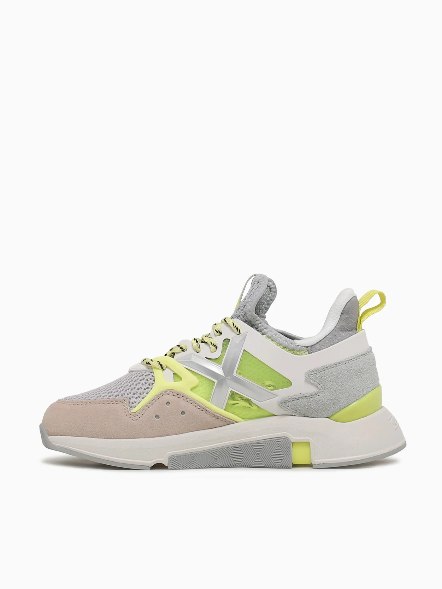 Clearance MUNICH clik woman amarillo mesh suede Yellow