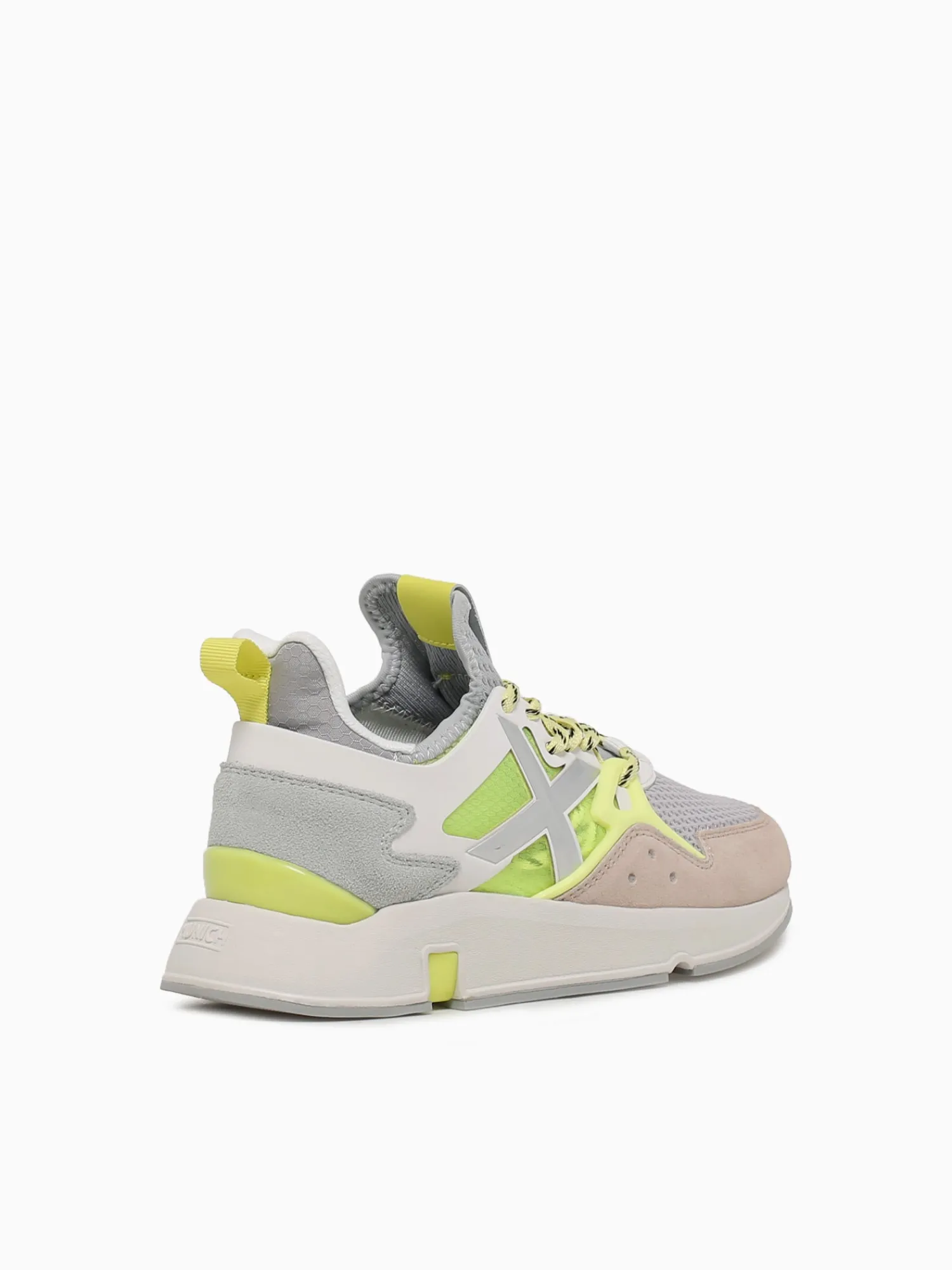 Clearance MUNICH clik woman amarillo mesh suede Yellow