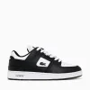 New Lacoste court cage blk wht leather Black