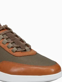 Sale Wolf & Shepherd crossover victory trainer khaki hon mesh Taupe