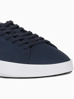 Hot Wolf & Shepherd cruise lo white nubuck Navy