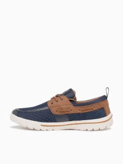 New SKUZE del marina brown mesh leather Navy
