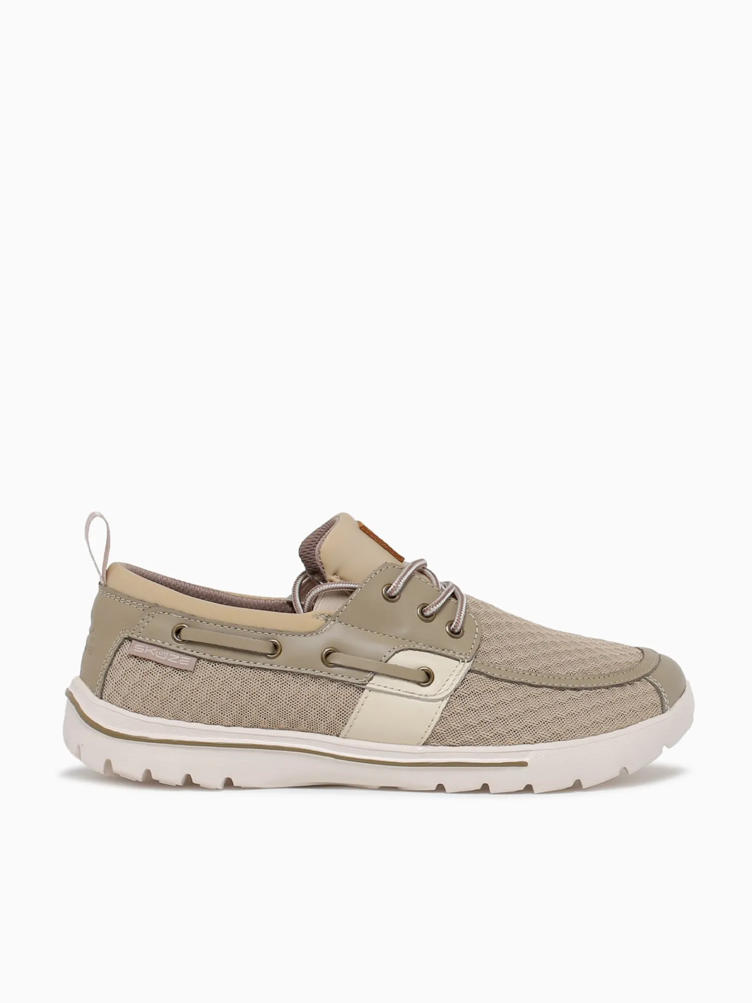 Hot SKUZE del marina begie mesh leather Tan