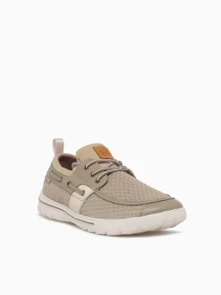 Hot SKUZE del marina begie mesh leather Tan
