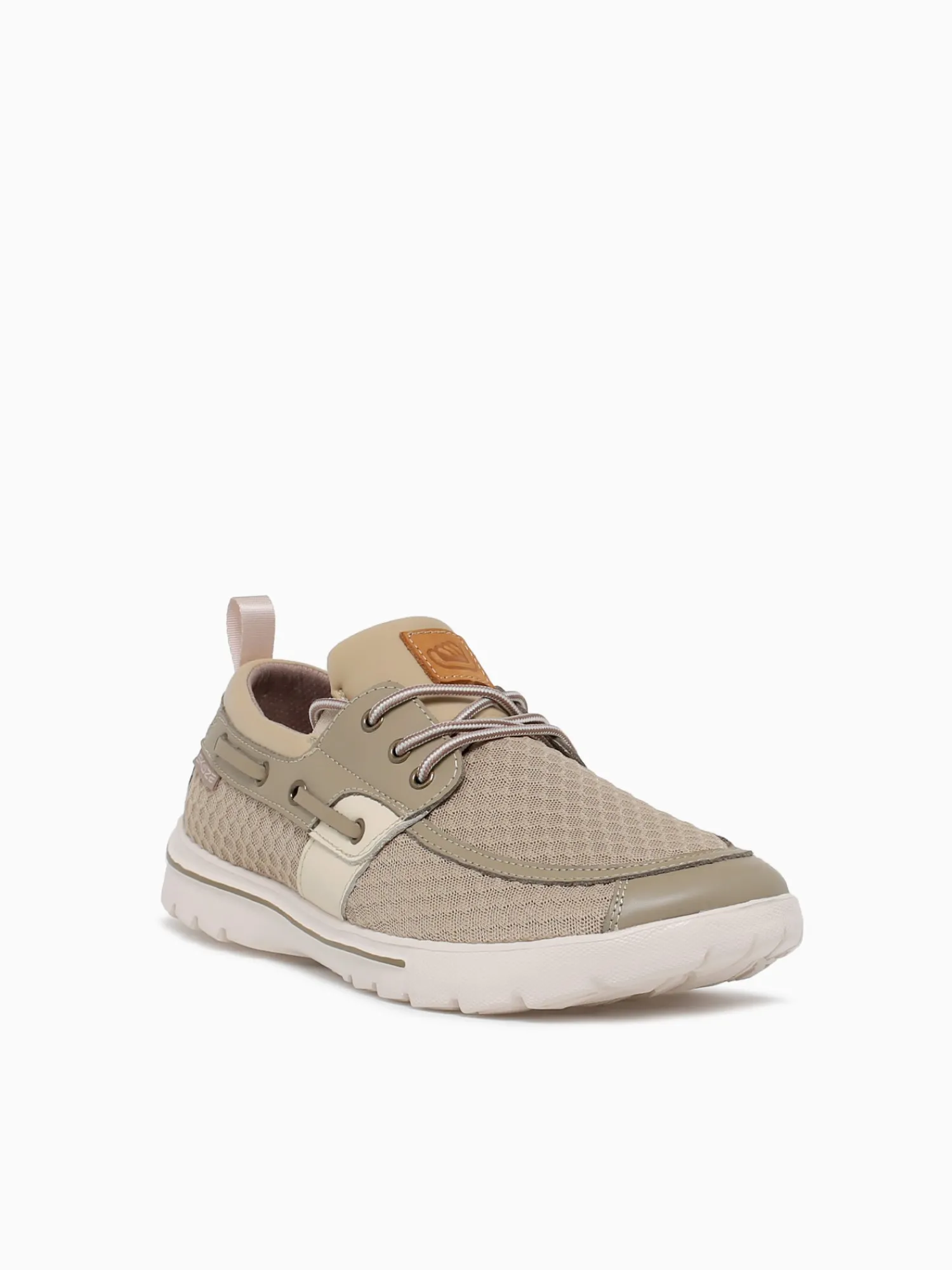Hot SKUZE del marina begie mesh leather Tan