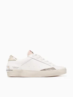 Sale CRIME LONDON distressed 20001pp7 10 wht beige lea White