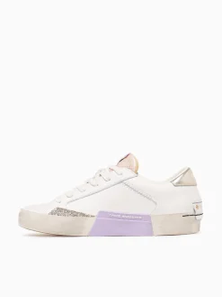 Sale CRIME LONDON distressed 20001pp7 10 wht beige lea White