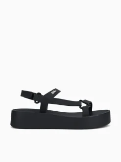 New Melissa downtown platform jelly Black