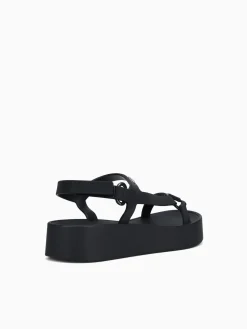 New Melissa downtown platform jelly Black