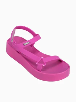 Hot Melissa downtown platform dark jelly Pink