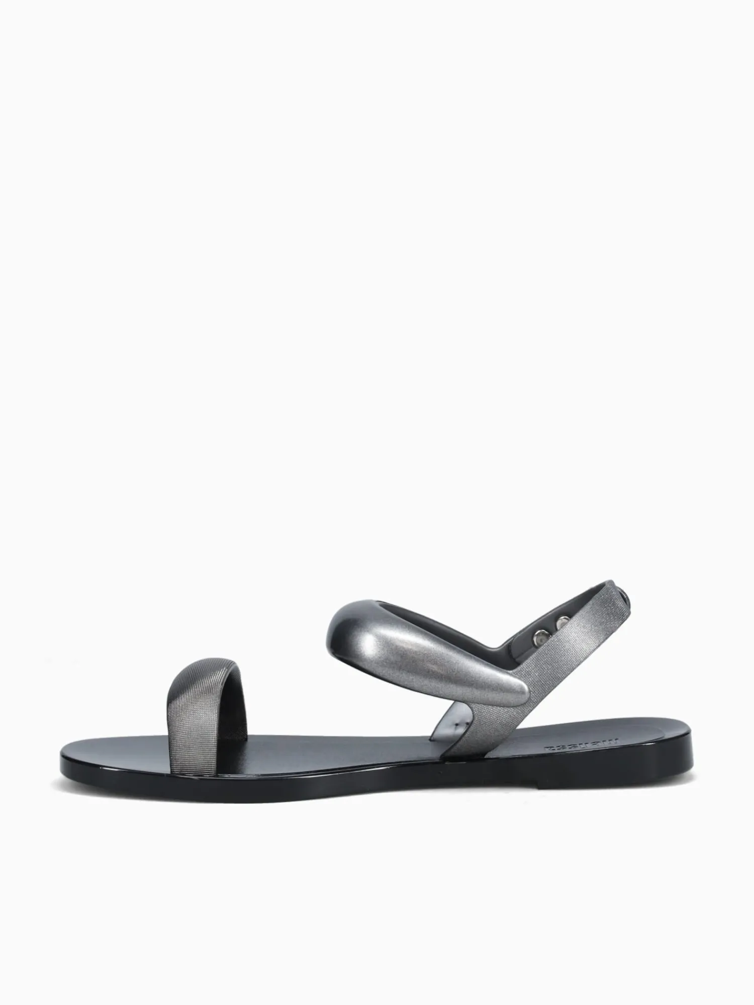New Melissa eclipse sandal silver jelly Black