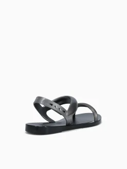 New Melissa eclipse sandal silver jelly Black
