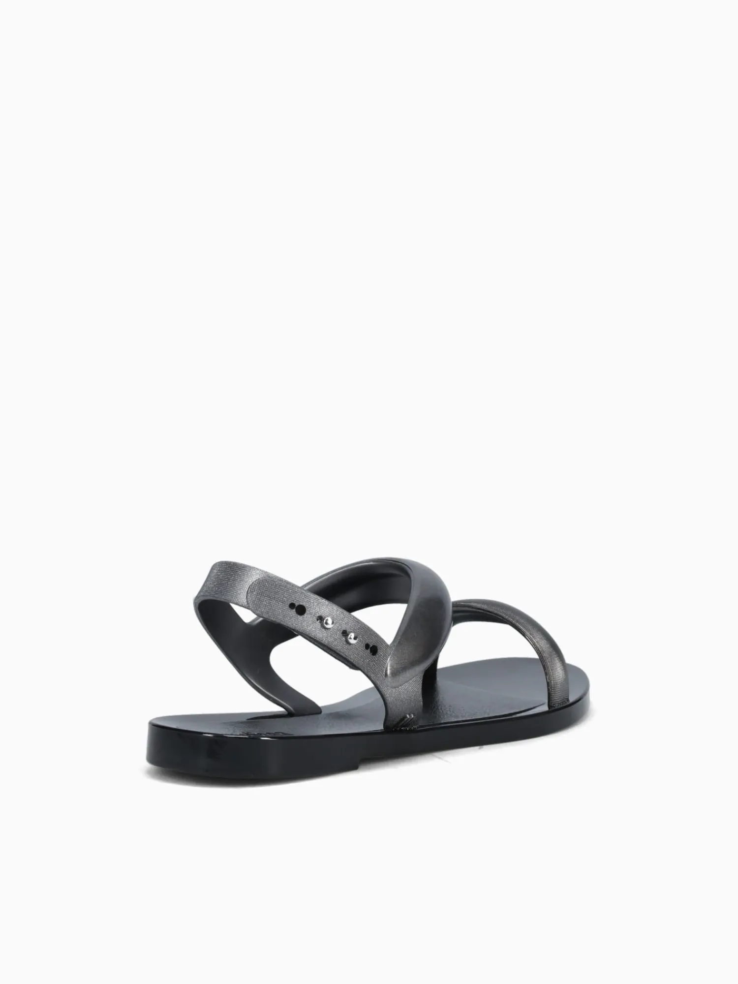 New Melissa eclipse sandal silver jelly Black