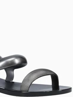 New Melissa eclipse sandal silver jelly Black