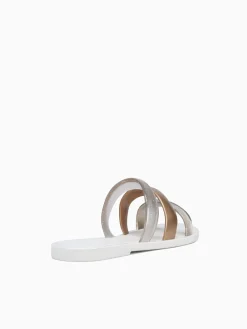 Discount Melissa eclipse slide bronze gold jelly White